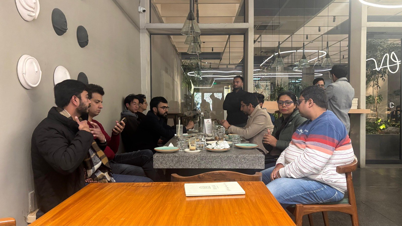 Founders at an Anthill marketing and brand night in Chandigarh in winter