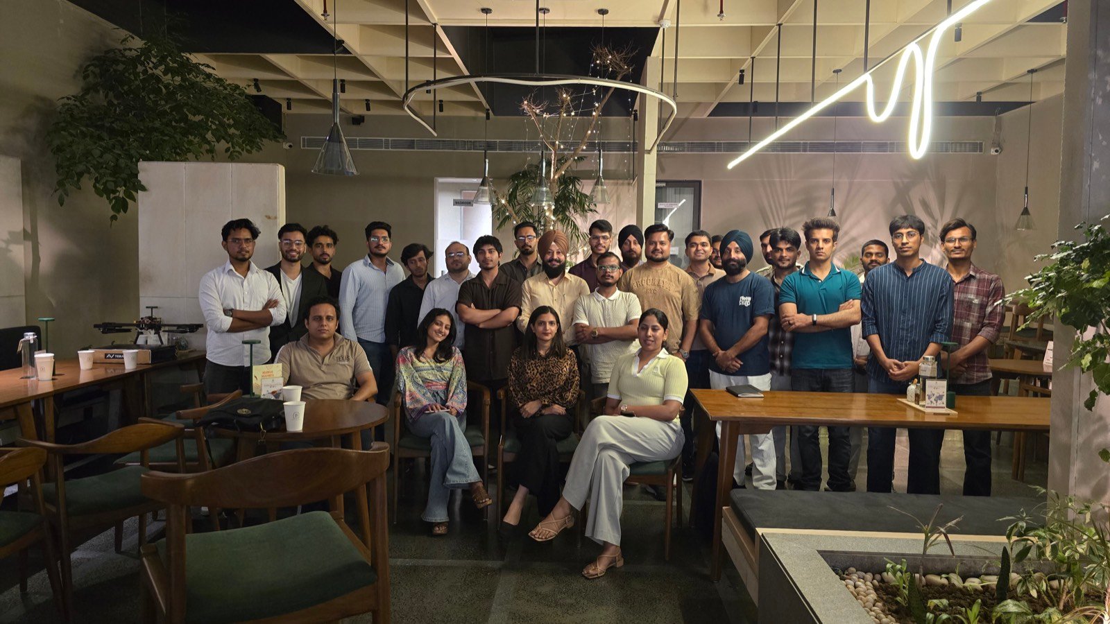 Founders comparing automation stacks at an Anthill AI automation night in Chandigarh